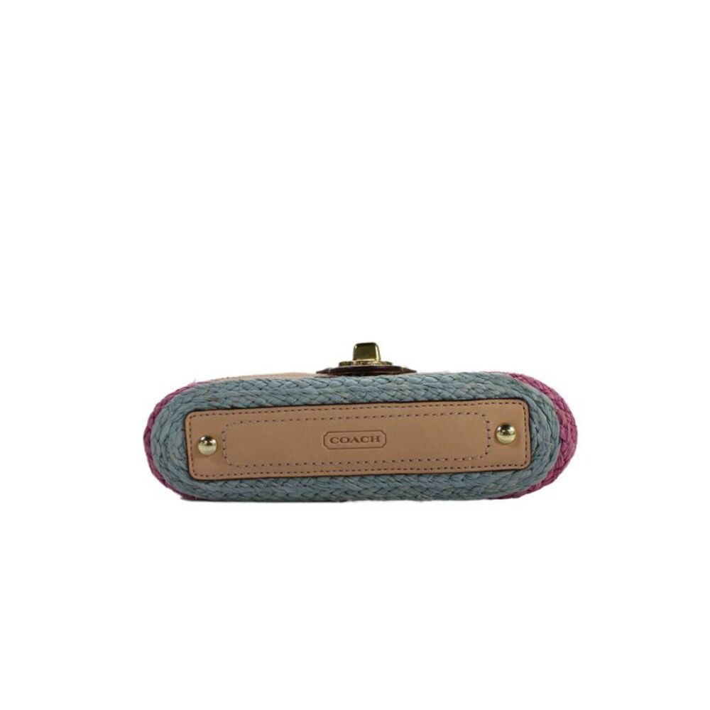 Coach Womens Hamptons Limited Edition Straw Wristlet … - Gem